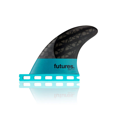 Futures Fins Blackstix 3.0 QD2 3.75 Quad Rear Set (Small