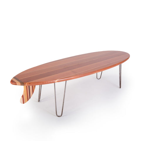 Surfboard Coffee Table (Redwood) 
