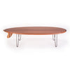 Surfboard Coffee Table (Redwood) Side