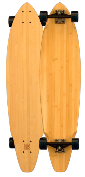 Bamboo Skateboards Bat Tail Deck - 34 Inch Maple & Bamboo Hybrid Skateboard