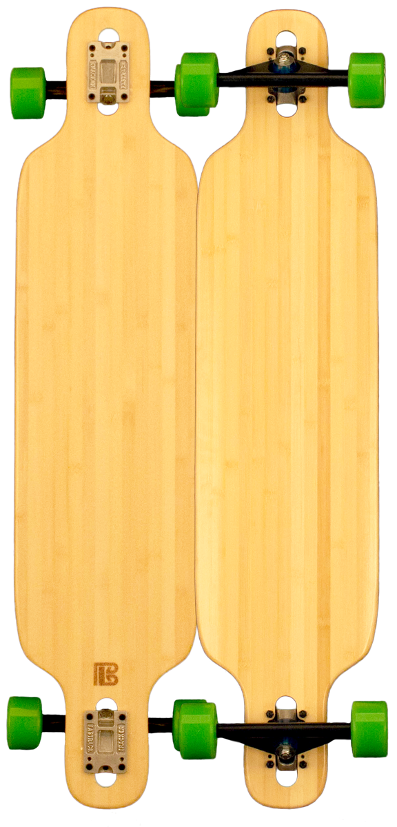 Bamboo Twin Tip Drop Through Blank Longboard