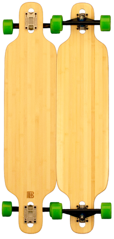 Bamboo Twin Tip Drop Through Blank Longboard