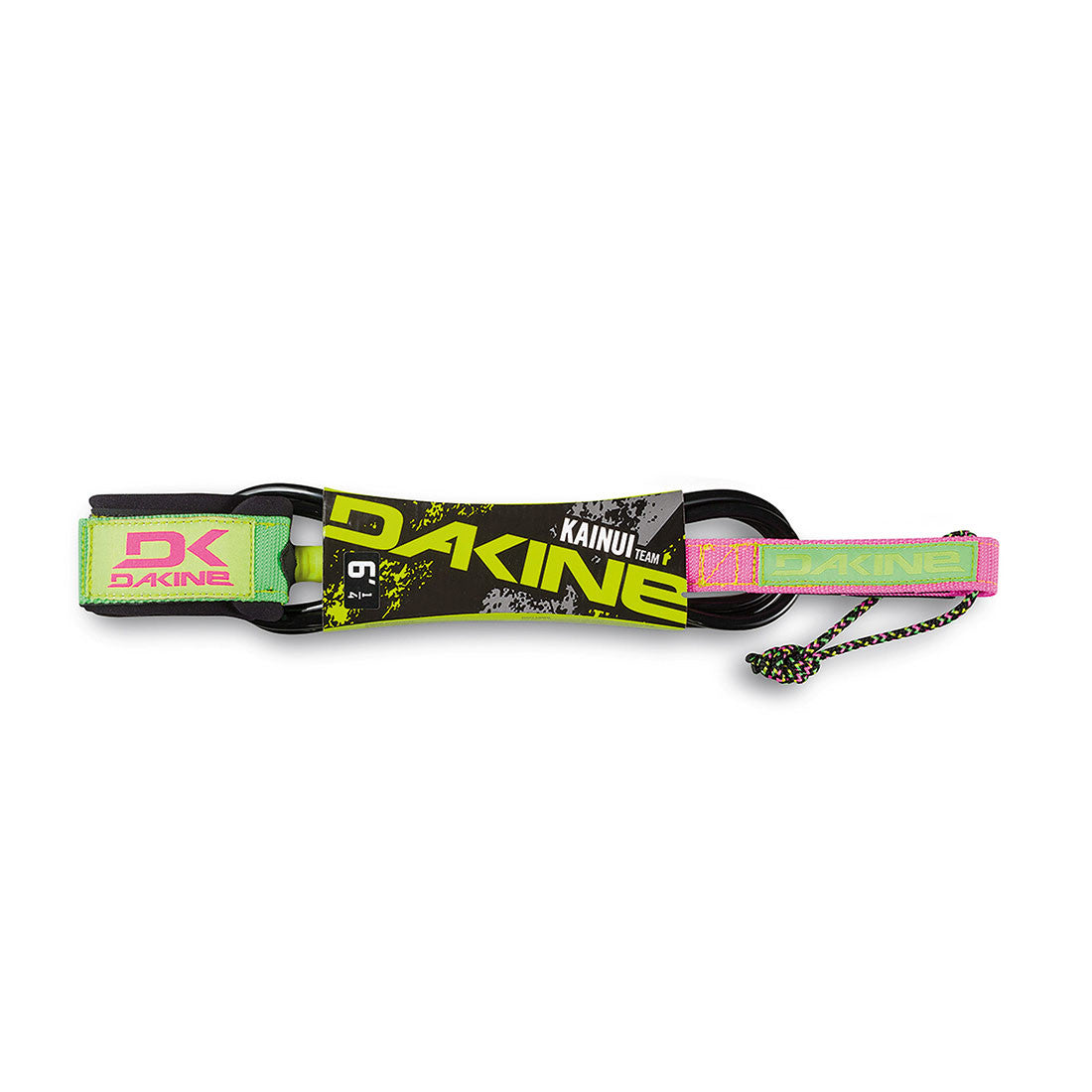 Dakine Kainui Team 6' x 1/4" Surfboard Leash (Lime/Pink)