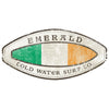 Emerald Surfwear Surfboard Flag T-Shirt (Black) logo