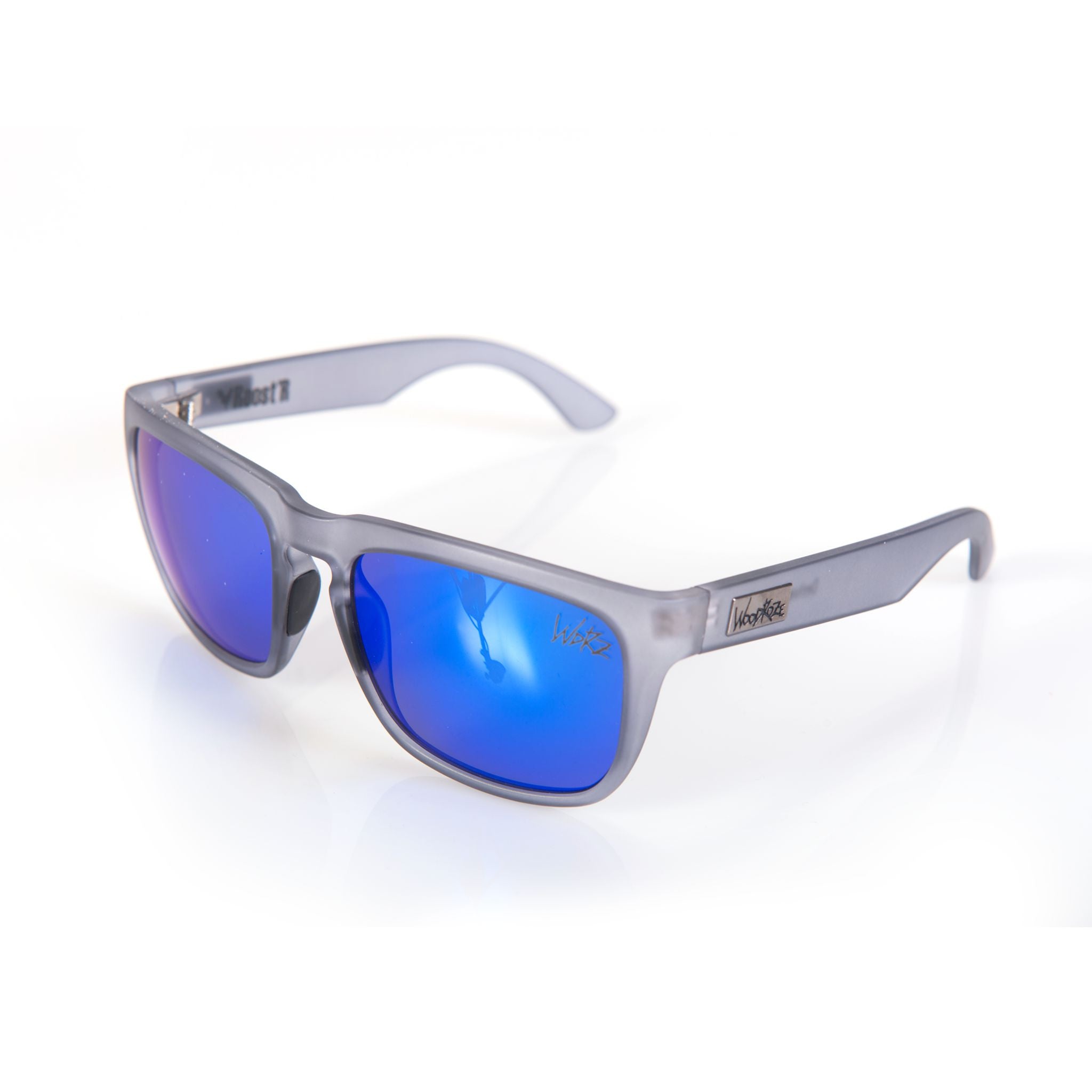 Woodroze Roost'r Softwood Polarized Sunglasses (Nebula Grey/Blue Lens)