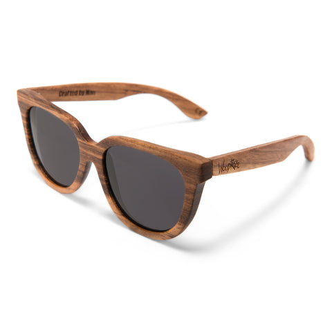 Woodroze Thrifter Zebrawood Polarized Sunglasses